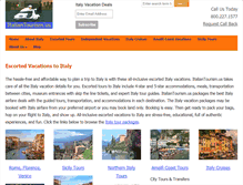 Tablet Screenshot of italiantourism.us